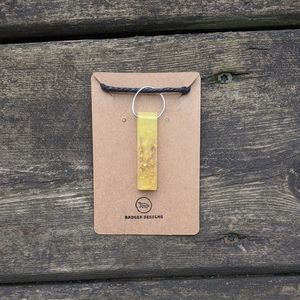 Yellow Real Gold Infused Crystal Chakra Necklace